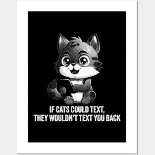 If Cats Could Text Posters and Art